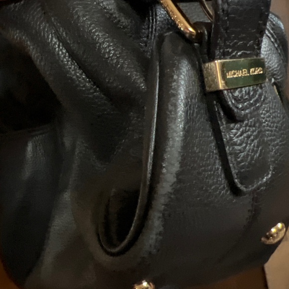 Michael Kors Layton Black Leather Satchel Bag - Picture 11 of 12